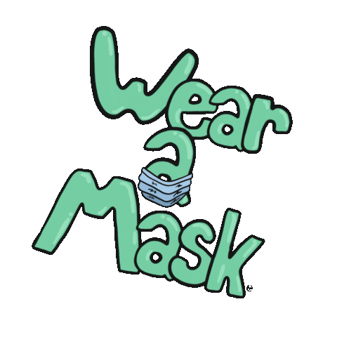botanicink giphyupload mask coronavirus corona Sticker