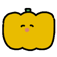 Fruit Pumpkin Sticker by kupaberu