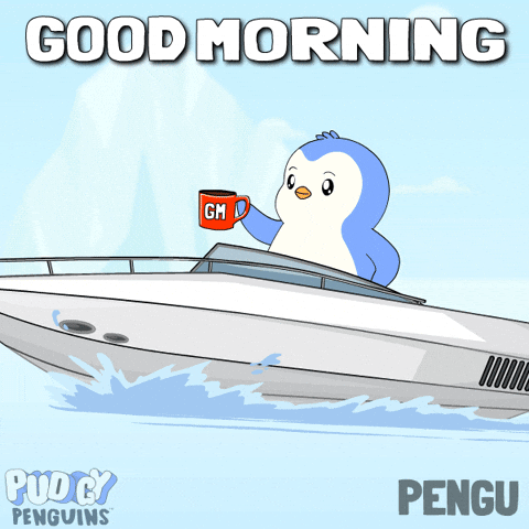Good Morning GIF by Pudgy Penguins