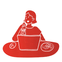 Berbuka Tahantahan Sticker by minumvit