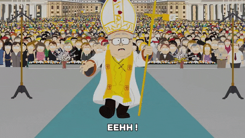 blood pope GIF by South Park 