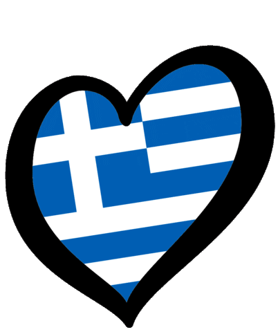 StefaniaMusic giphyupload heart flag greece Sticker