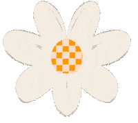 Daisy Checker Sticker by littleevergreenco