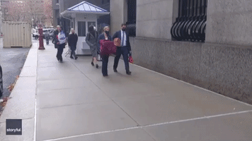 Legal Teams Arrive at New York Courthouse as Ghislaine Maxwell Trial Continues