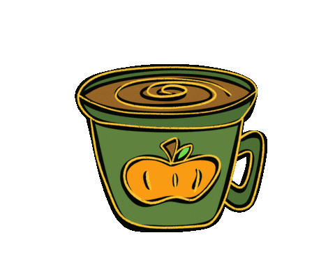 Pumpkin Spice Eating Sticker