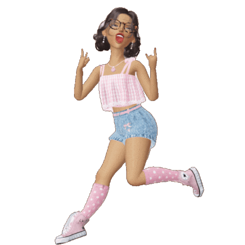 Girl Menina Bonita Sticker