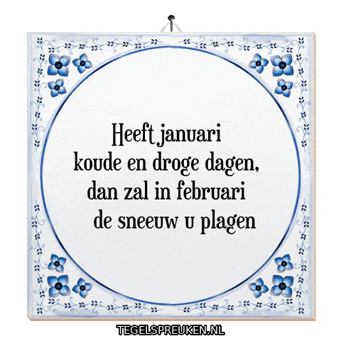 Winter Humor Sticker by Tegelspreuken.nl