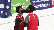 snowvolleyball snow usa volleyball beard GIF
