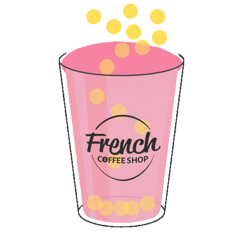 Bubble Tea Bubbles Sticker by French Coffee Shop