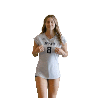 Volleyball Player Naia Sticker by MVNU Volleyball