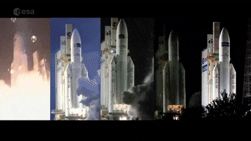 europeanspaceagency cool fire rocket series GIF