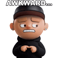 Awkward Cringe Sticker by OneFootball Heads