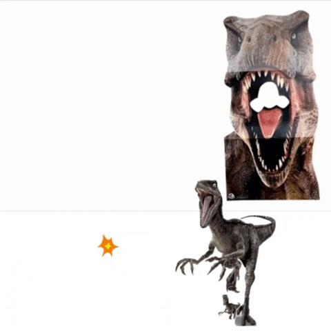 Dinosaurs Wow GIF by STARCUTOUTSUK