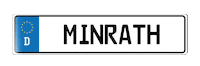 autohausminrath nummernschild minrath minrathgruppe minrath gruppe Sticker