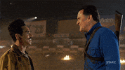 Happy Season 2 GIF by Ash vs Evil Dead