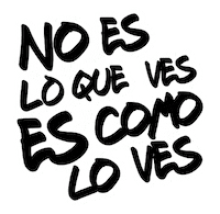 No Es Lo Que Ves Es Como Lo Ves Sticker by trinity lens