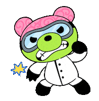 Angry Punch Sticker by XOPLAY