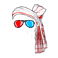 huezany swag assam assamese bihu Sticker