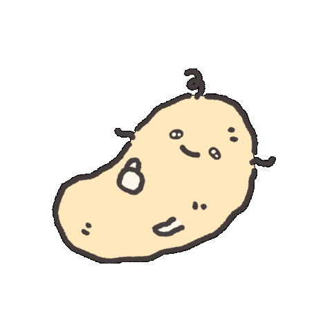 Tired Potato Sticker