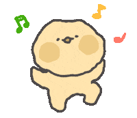 Dallaeng 캐릭터 귀여운 행복 댄스 Sticker