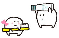 WhiteningCafe friends teeth tooth 仲良し Sticker