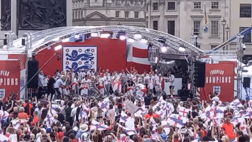 Lionesses Celebrate UEFA Euro Win in London 