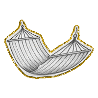 Beach Hammock Sticker by lenay