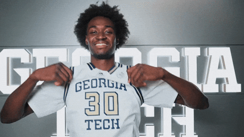 Georgia Tech Basketball GIF by Georgia Tech Yellow Jackets
