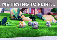 superprod funny flirting pat the dog paf le chien GIF