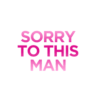 Sorry To This Man Sticker by Who? Weekly