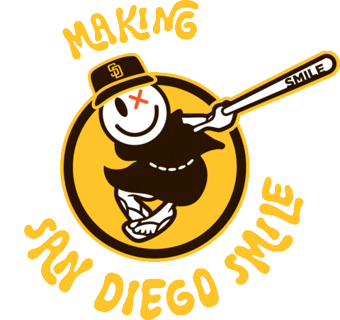 San Diego Baseball Sticker by SMILE spirits