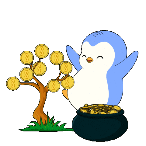 Money Crypto Sticker by Pudgy Penguins