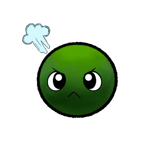 mossamigos nature frustration marimo mossy Sticker