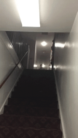 staircase shortcut GIF