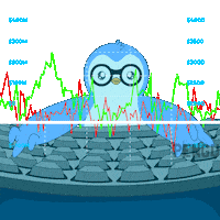 Excited Stock Market Sticker by Pudgy Penguins