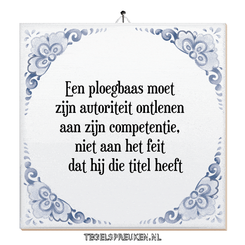 Teamwork Respect Sticker by Tegelspreuken.nl