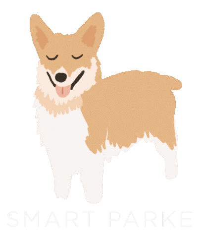 smartparke corgi woof bark cute dogs Sticker