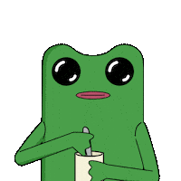 Just Chilling Tea Time Sticker by fwogs