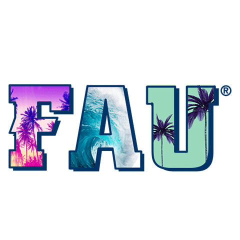 Fau Sticker by Florida Atlantic University