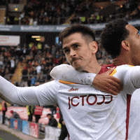 Celebration Hug GIF by Bradford City AFC
