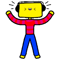 Happy Dance Sticker by The Squibbles