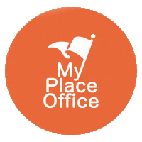 myplaceoffice coworking sanguelaranja myplaceoffice escritorio virtual Sticker