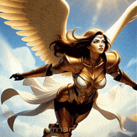 Archangel Flying Angel GIF by The Galactic Matriarx