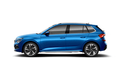 Kamiq Race Blue GIF by Škoda Global