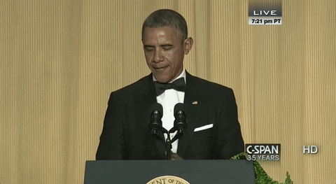 white house correspondents dinner 2014 GIF by Obama
