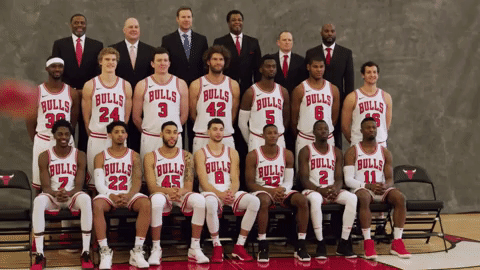 sport team photo GIF by Chicago Bulls