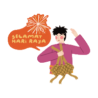 Selamat Hari Raya Sticker by Bayu Somerset