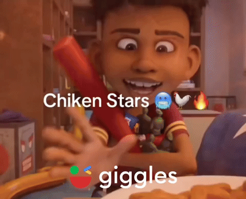 gigglesapp giggles niche meme chicken stars google giggles GIF