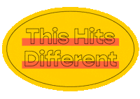 Hits Different Sticker by Apartment Therapy