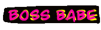 Boss Babe Sticker by Alex Beadon